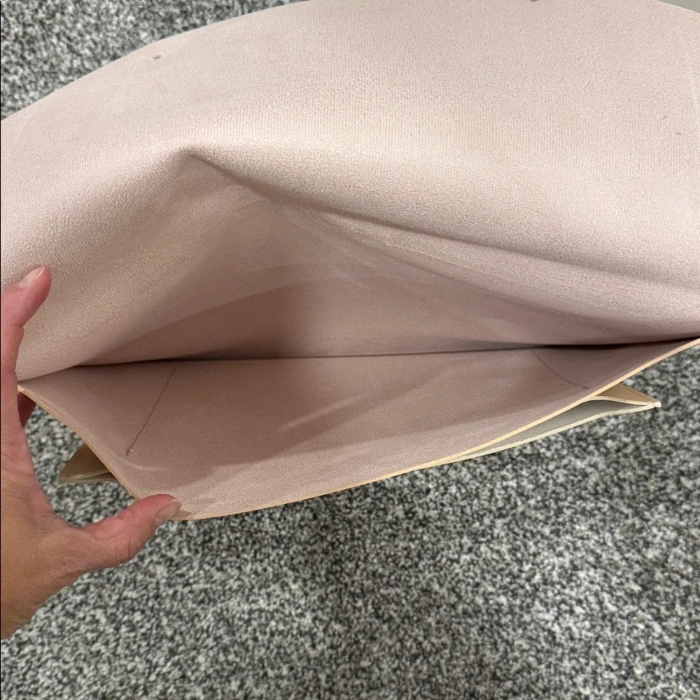DesignWorks Ink Vegan Leather Classy Fun Stylish Laptop Folio Peach and Cream